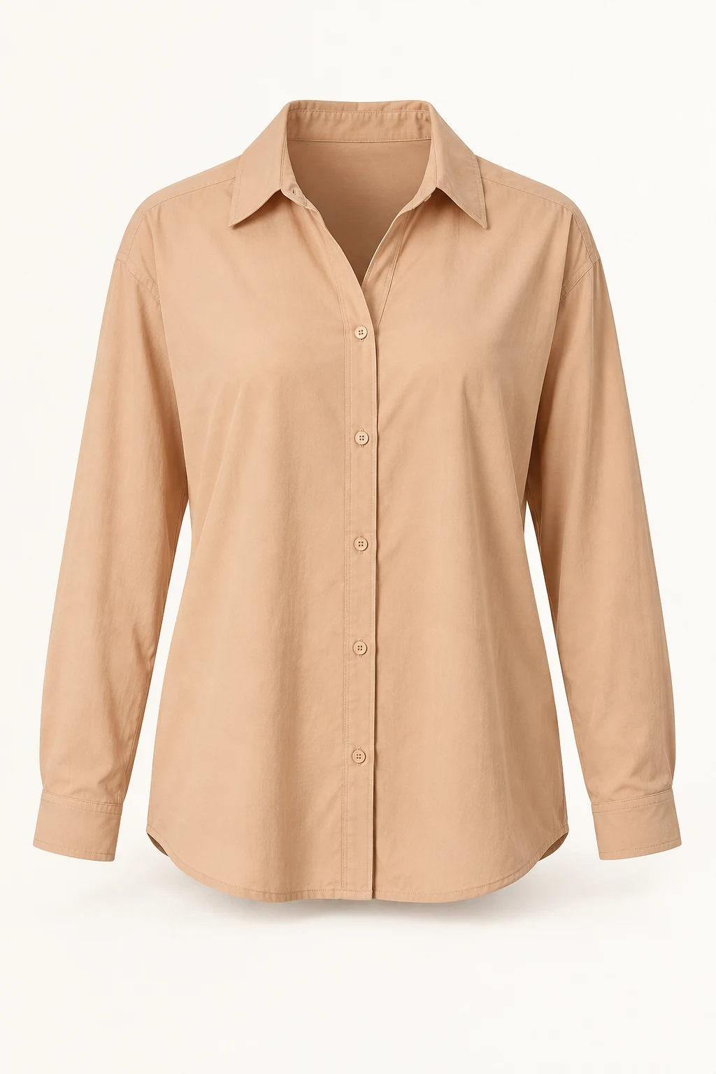 Daybreak Relaxed Sun Shirt in Apricot, front view
