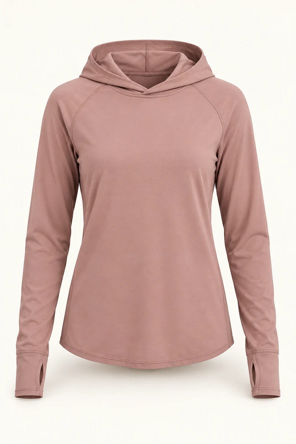 Canyon Pullover Sun Hoodie in Desert Rose, front view